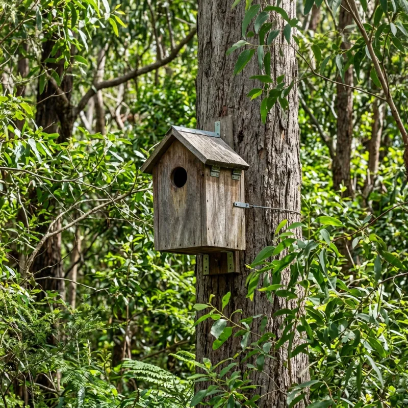 Animal nesting box installed as a humane alternative to a St Kilda West roof cavity